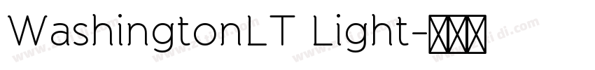 WashingtonLT Light字体转换